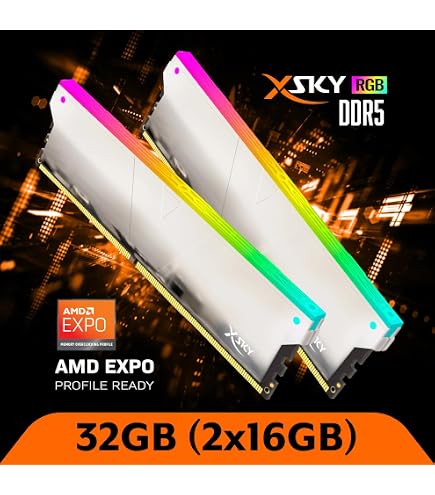 TEAMGROUP T-Force Delta RGB DDR5 32GB Kit (2x16GB) 6400MHz (PC5